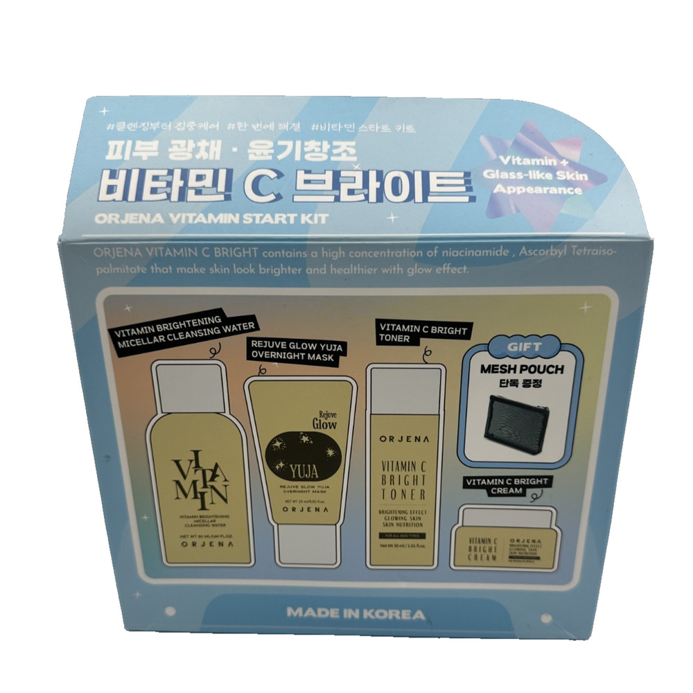 Orjena Vitamin Brightening Micellar Cleansing Water Start Kit K-Beauty Set